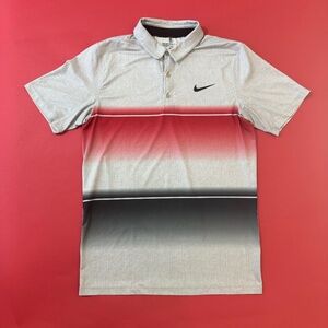 Nike Golf Striped Polo - Gray